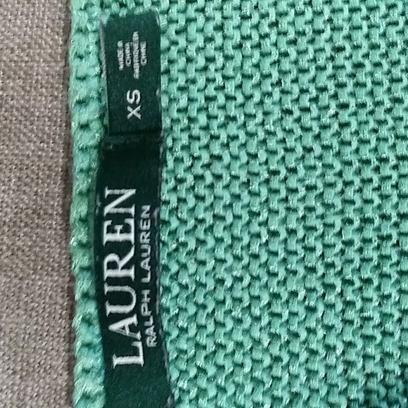 Lauren Ralph Lauren woman's green knitted pullover boat neck sweater siz… - Picture 13 of 15